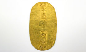 享保小判金 裏刻印「貞・吉」