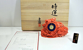 珊瑚 彫刻