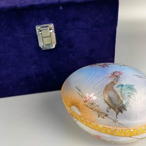 ドームナンシー　鳥図　蓋物　商品画像